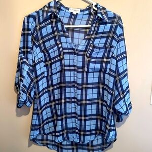 Express- Portofino Shirt- Size Medium- Blue Stripes